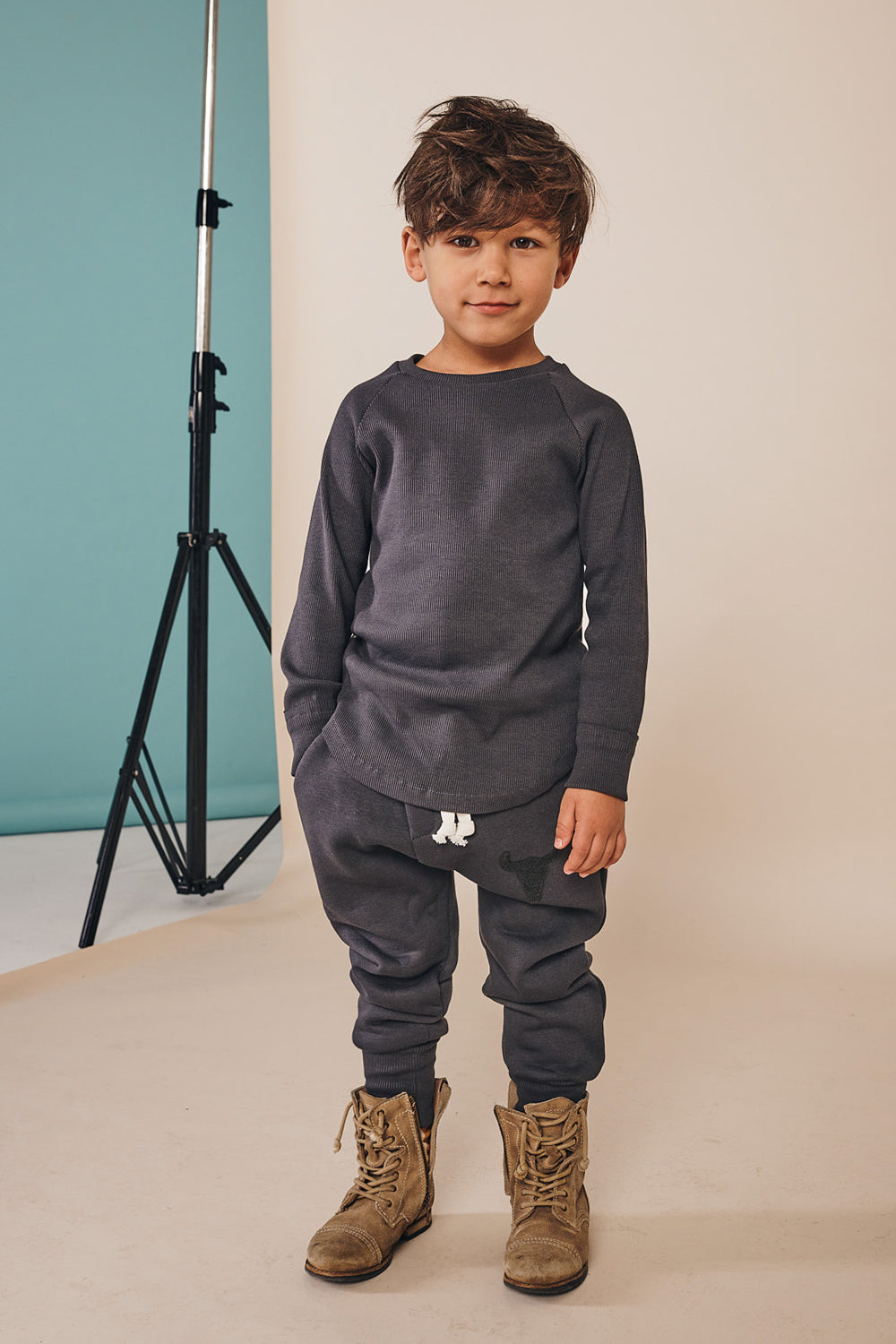 spodnie dziecięce- Warm Pants Grafit