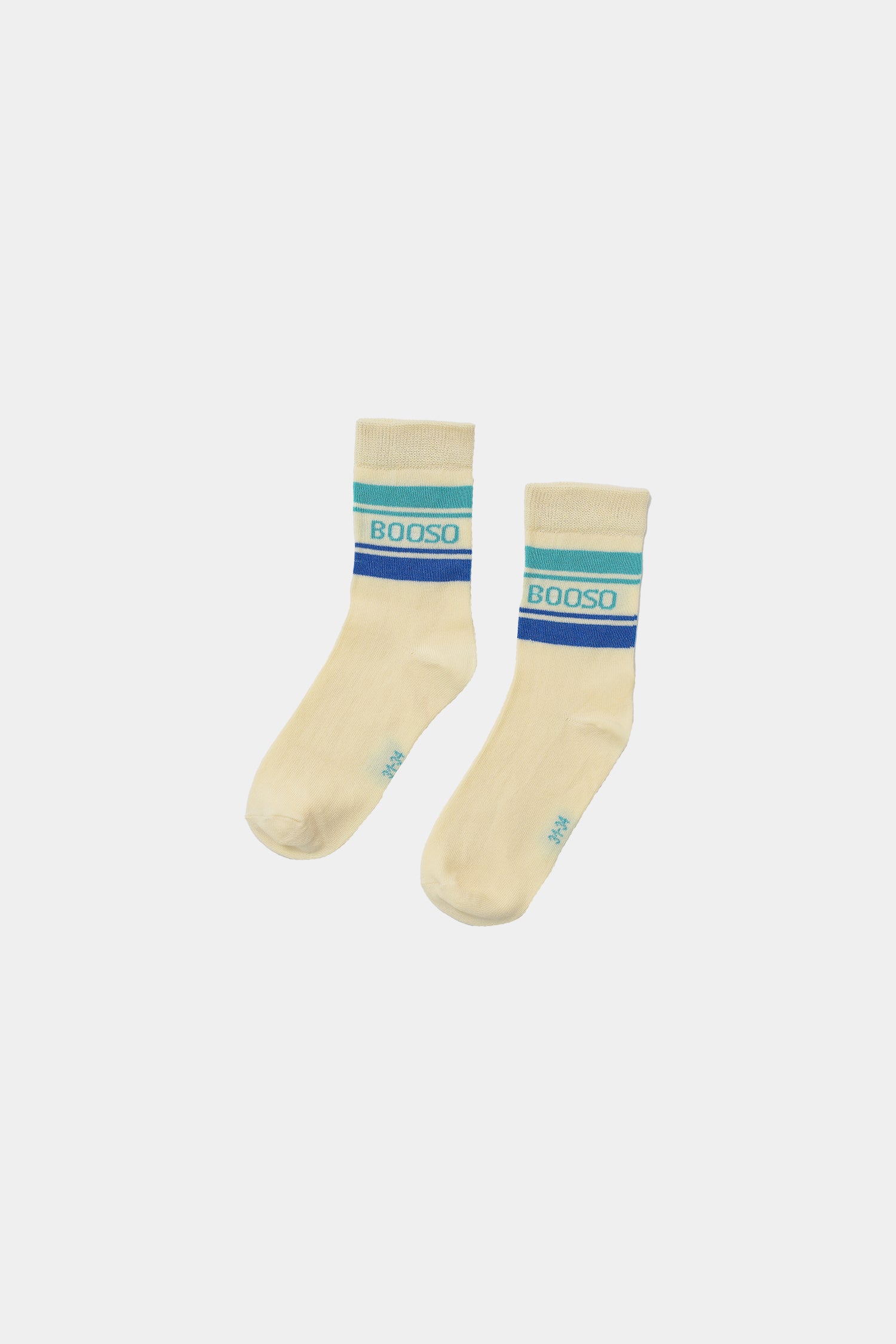 skarpetki dziecięce- CLASSIC STRIPED SOCKS ecru/mint/blue