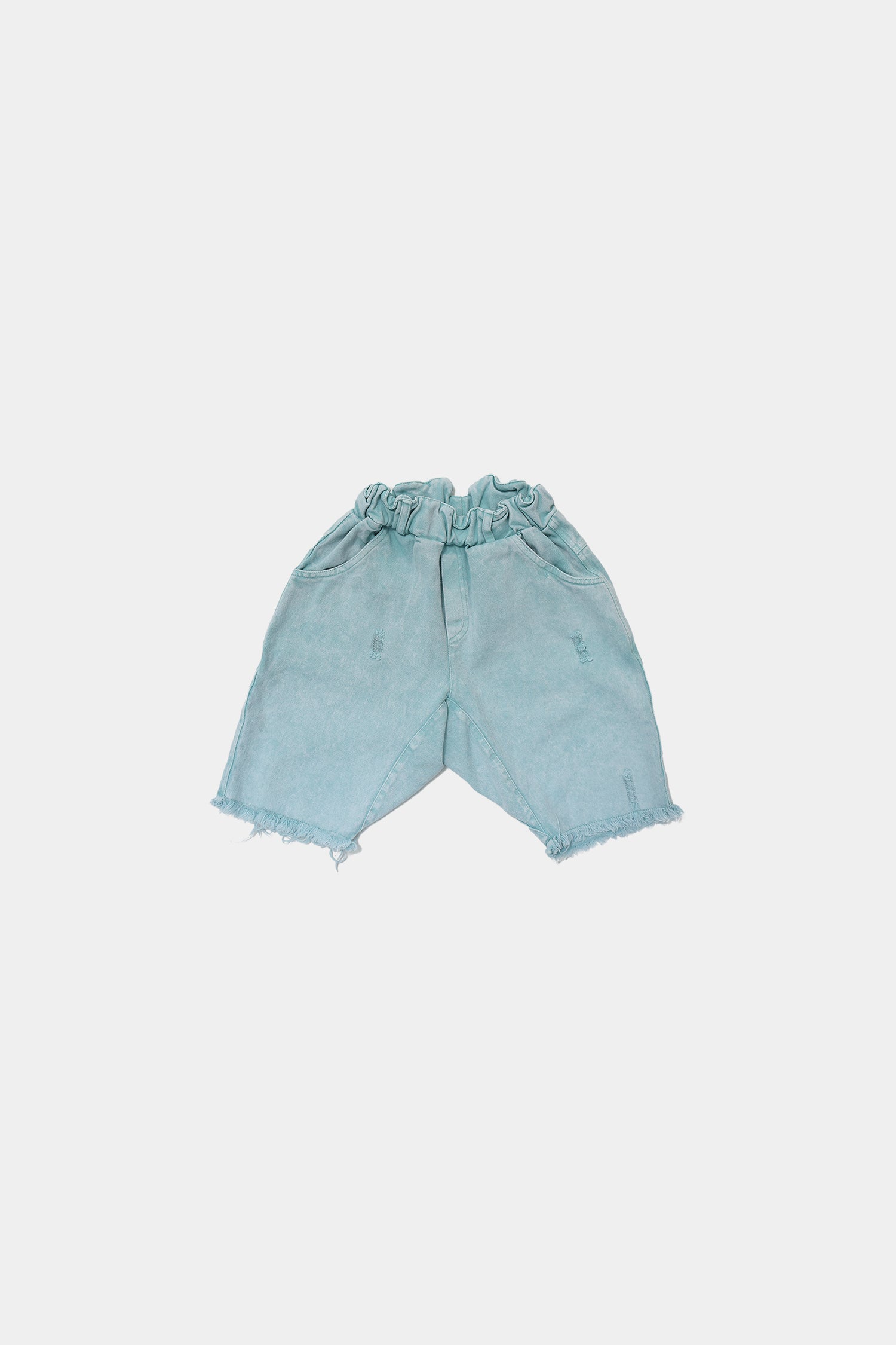 szorty dziecięce - JEANS MINT SHORTS