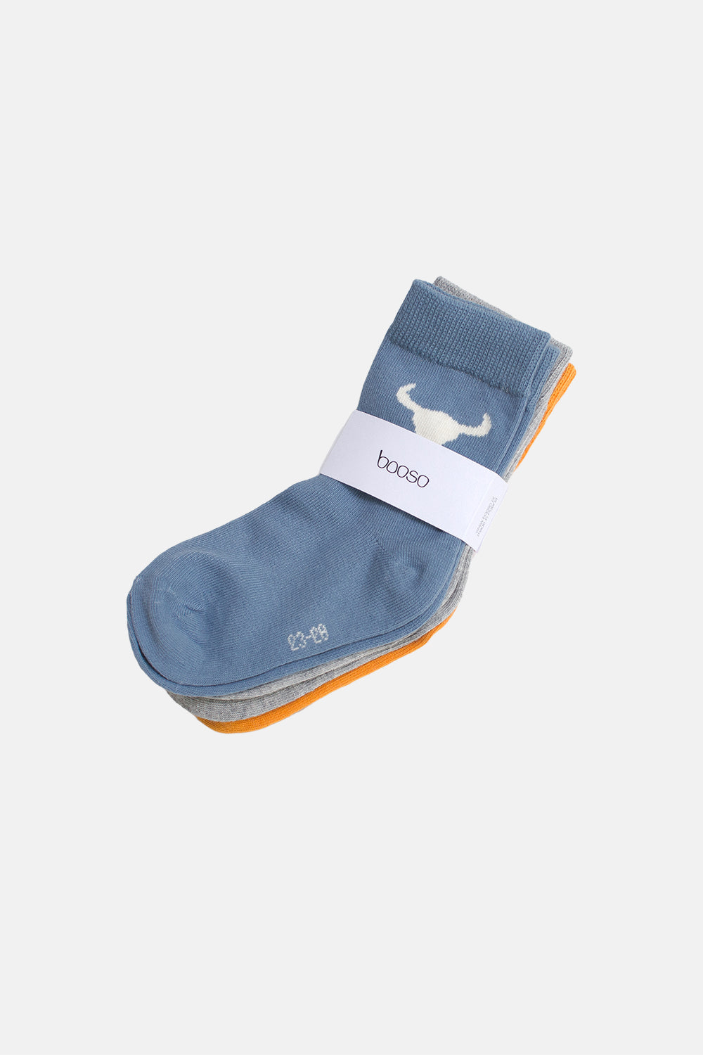 skarpety dziecięce - 3 PACK SOCKS gray/blue/orange