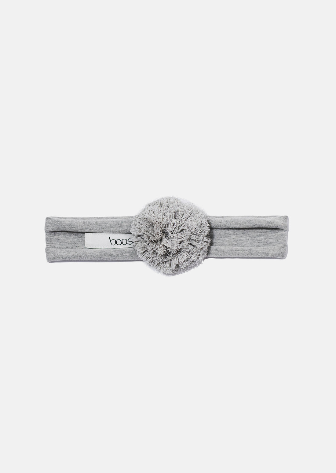 opaska dziecięca- POMPON HEADBAND gray marl