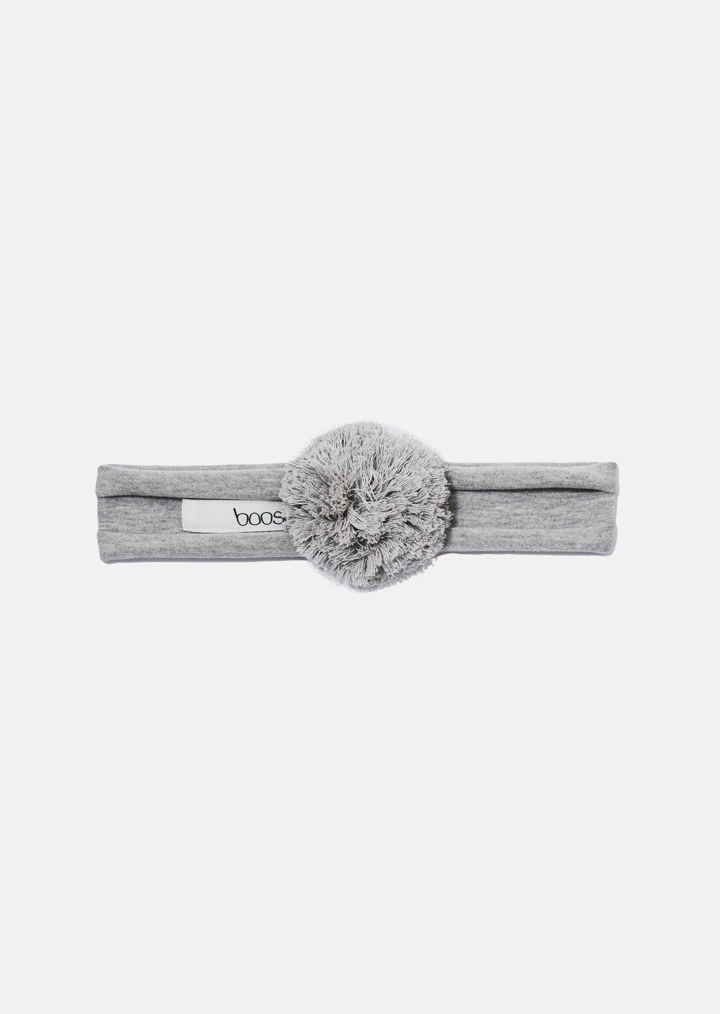 opaska dziecięca- POMPON HEADBAND gray marl