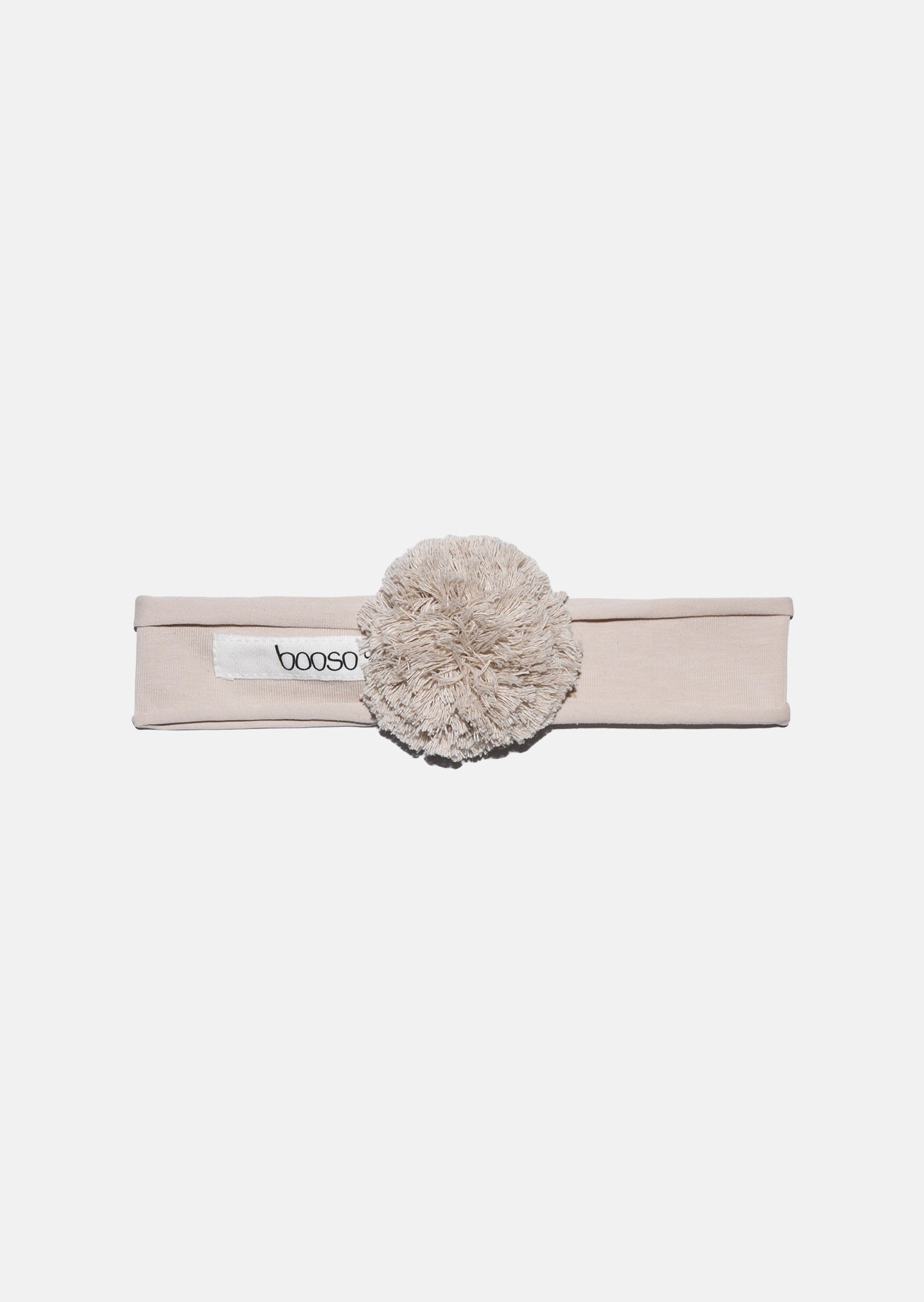 opaska dziecięca- POMPON HEADBAND light beige