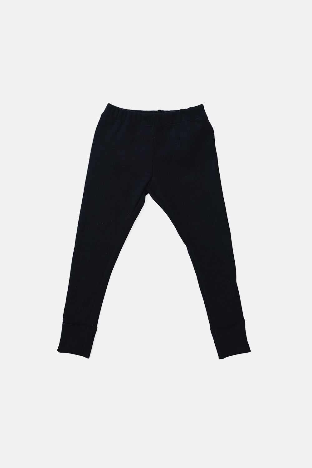 getry dziecięce - RIBBED LEGGINS black