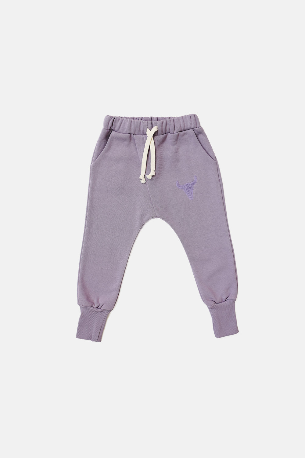 spodnie dziecięce - WARM PANTS lilac