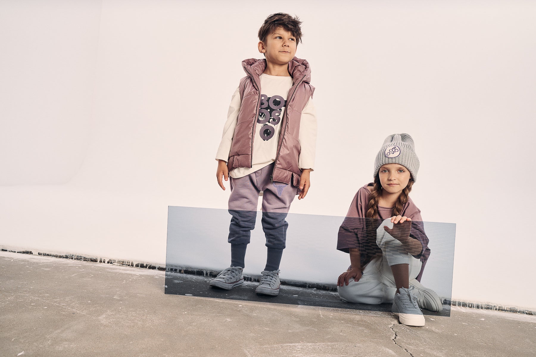 kamizelka dziecięca- FLASH VEST lilac