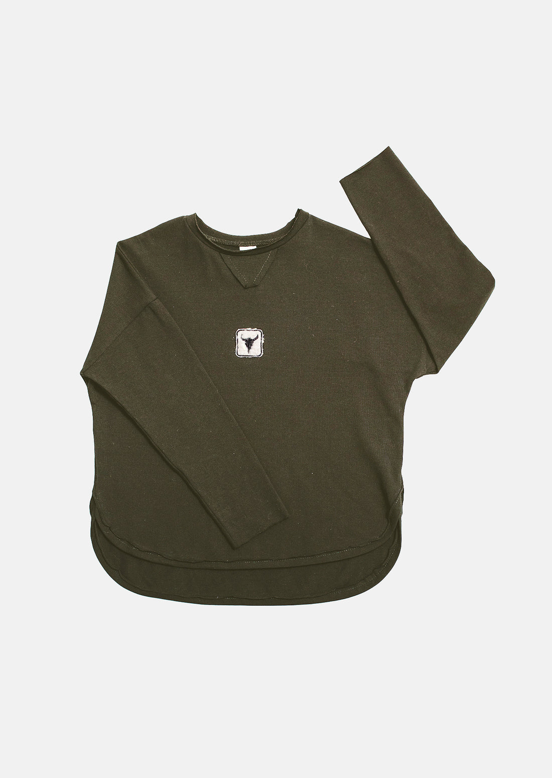 koszulka dziecięca- KHAKI BISON LONGSLEEVE khaki