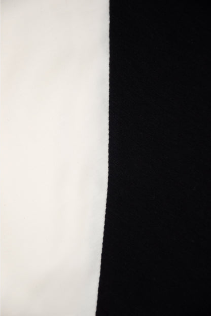 koszulka dziecięca- DOUBLE TEE ecru/black