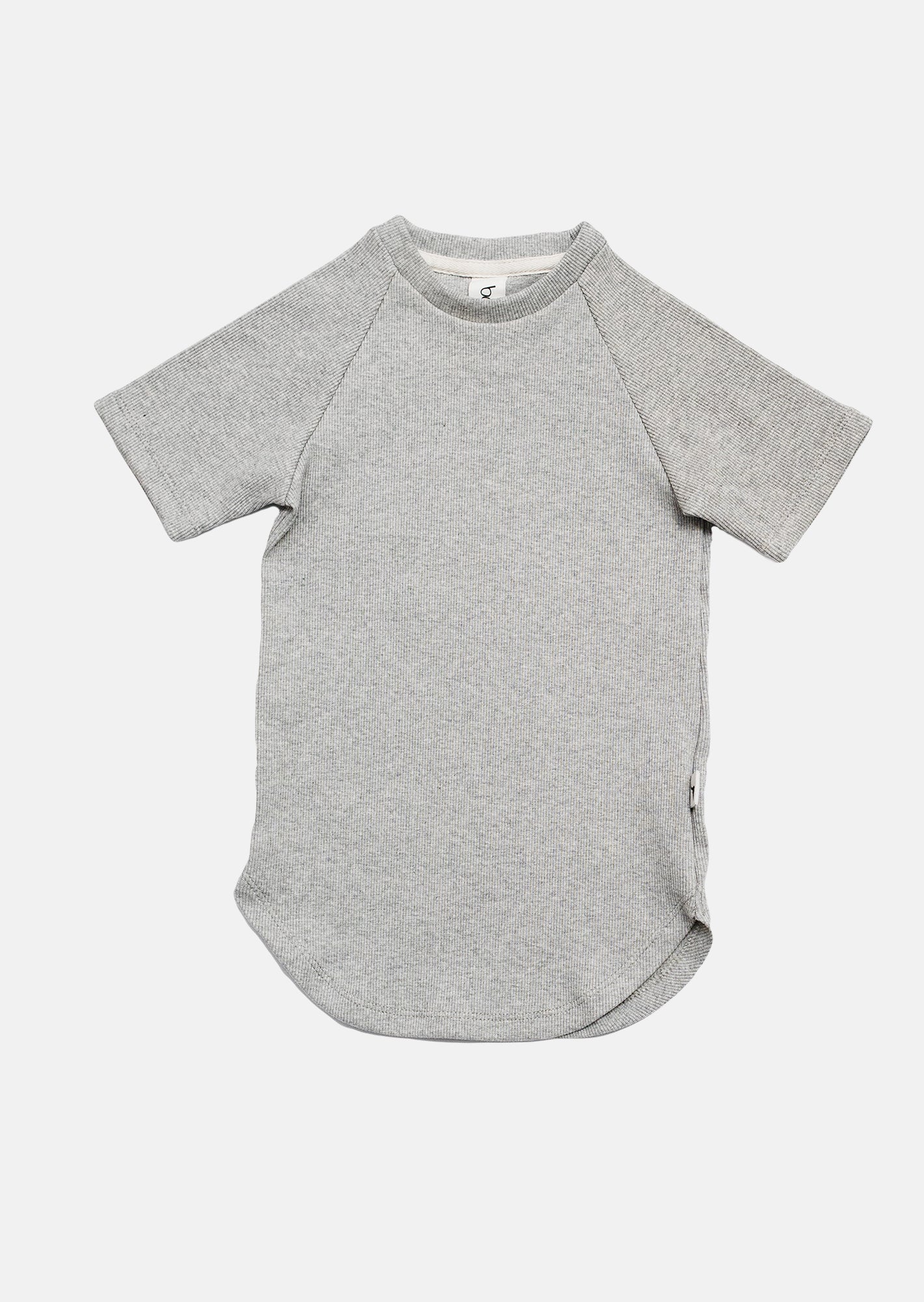 koszulka dziecięca - GRAY RIBB TEE gray marl
