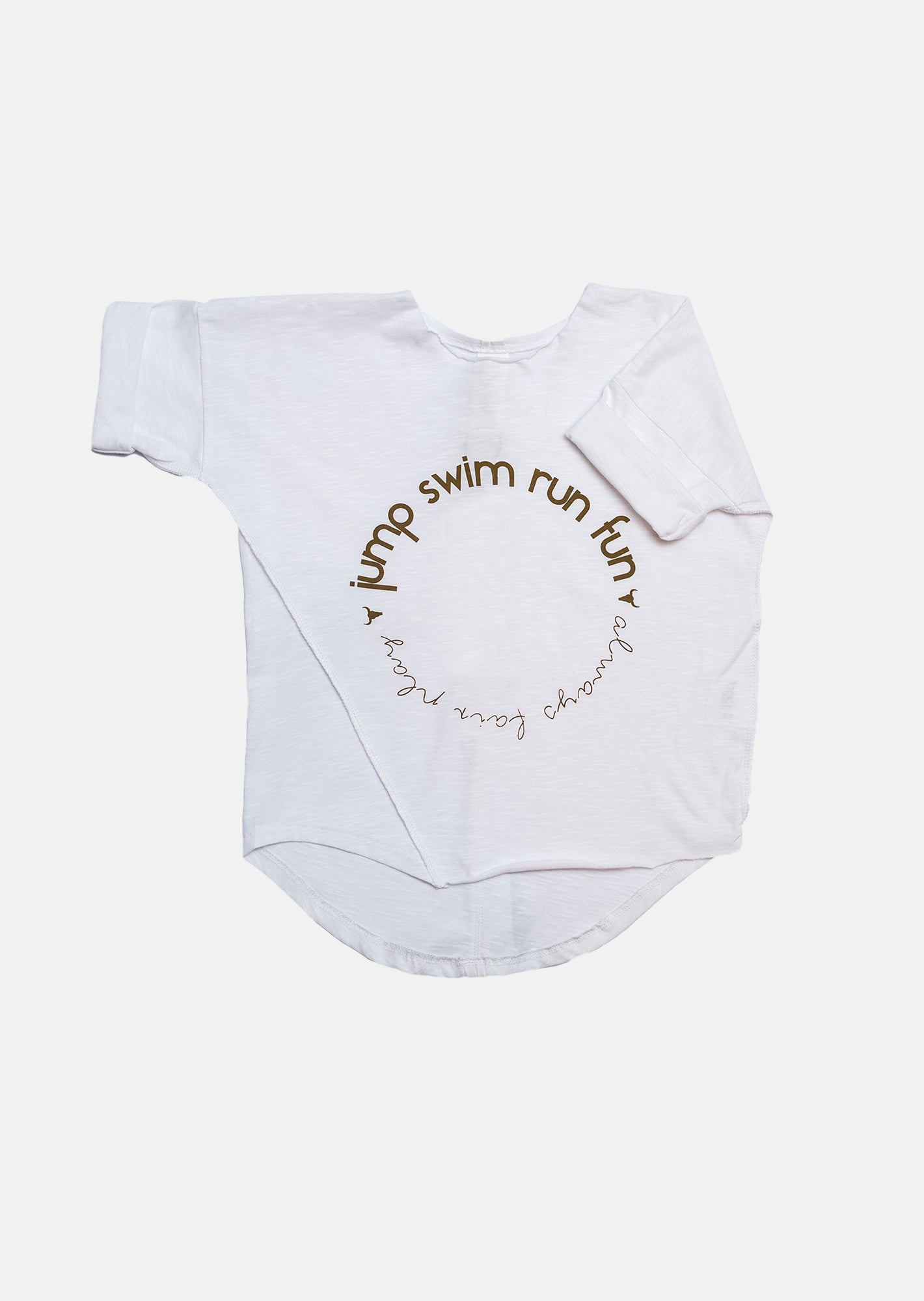koszulka dziecięca- SIMPLE JUMP TEE white/beige