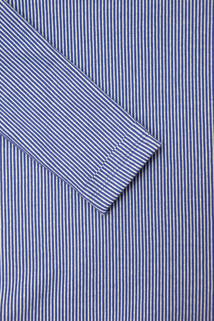 koszulka dziecięca- RIBB LONGSLEEVE blue/white