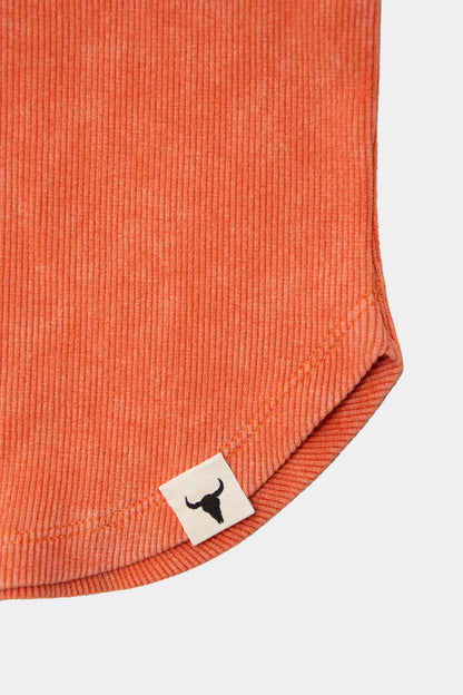 koszulka dziecięca- RIBB LONGSLEEVE orange