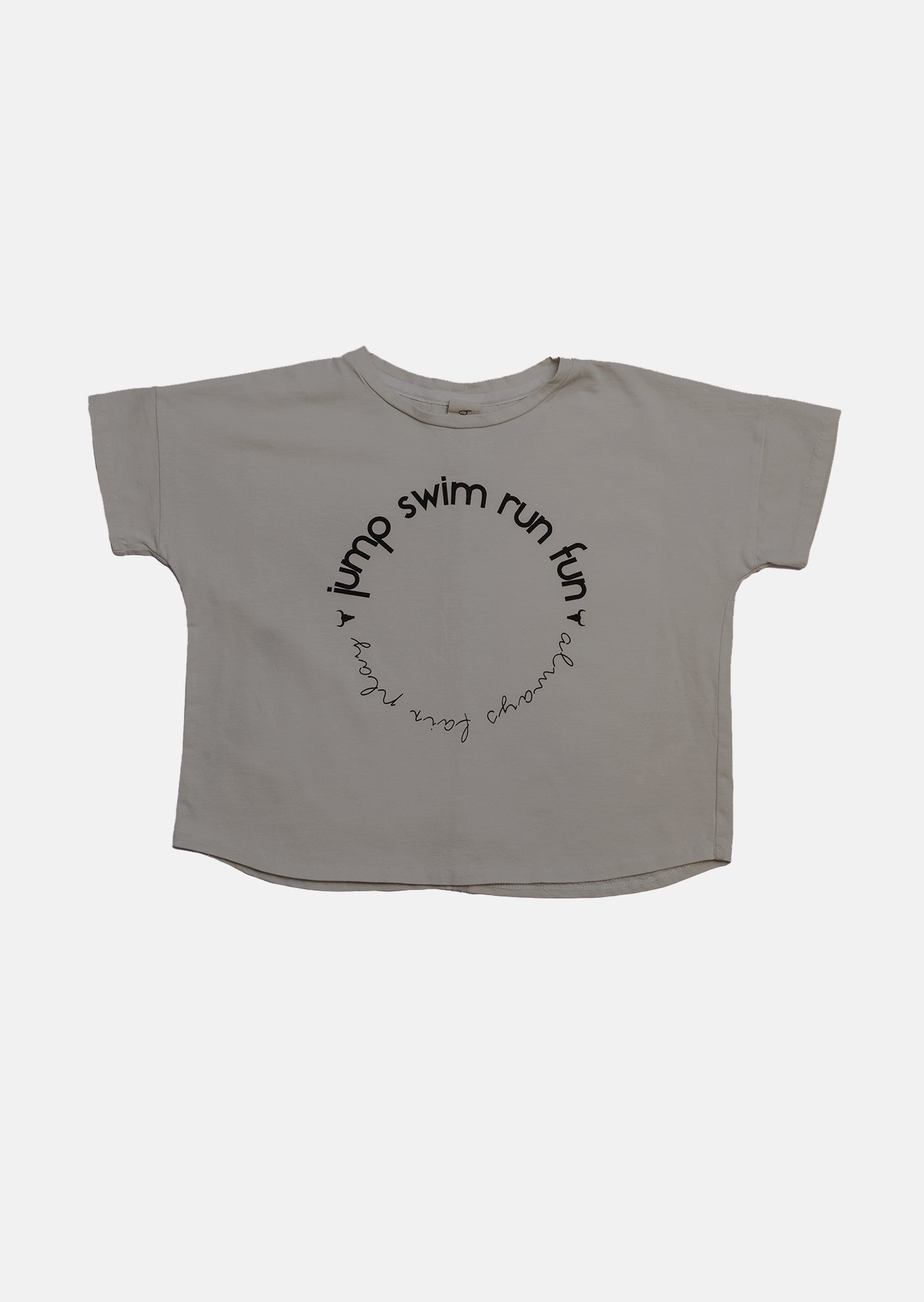 koszulka dziecięca- WIDE TEE gray/black