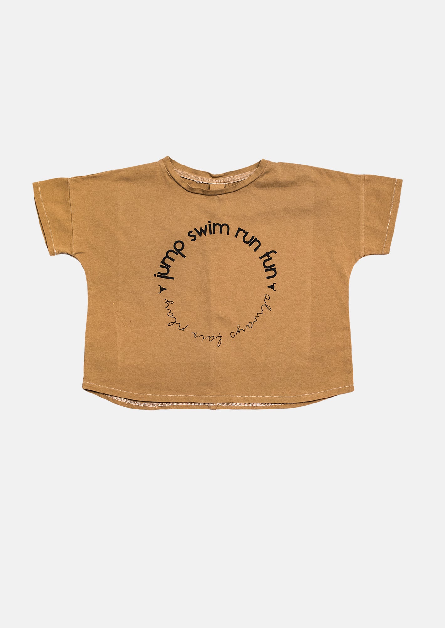 koszulka dziecięca- WIDE TEE mustard/black