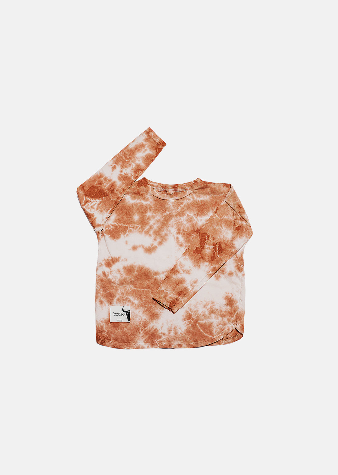 koszulka dziecięca- TIEDYE LONGSLEEVE terra