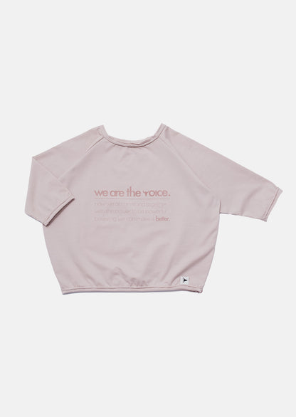 bluzka dziecięca- LOOSE LONGSLEEVE dusty pink