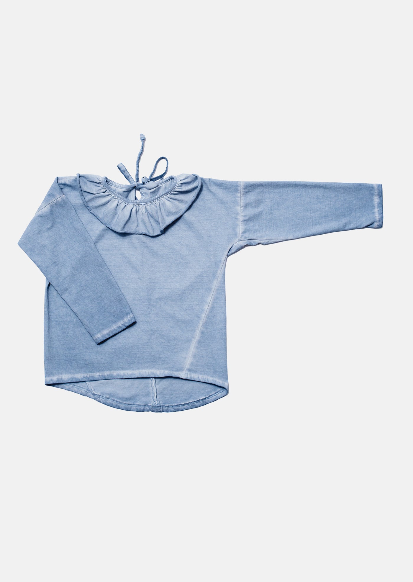 bluzka dziecięca- COLLAR COLDDYE LONGSLEEVE blue