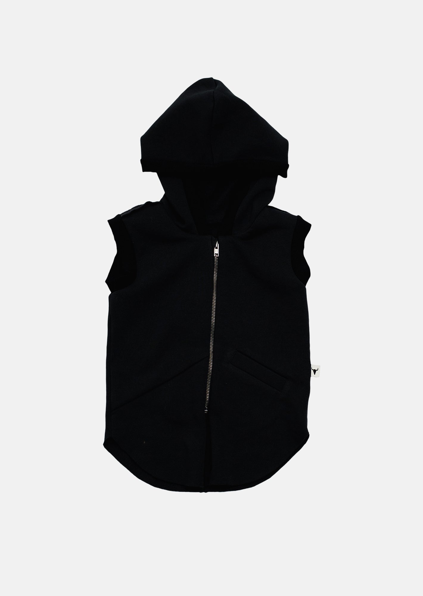 kamizelka dziecięca- BLACK ZIP VEST black