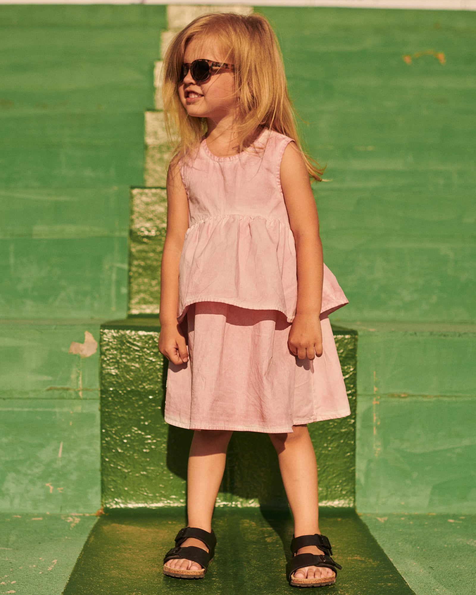 sukienka dziecięca- DOUBLE DRESS light pink