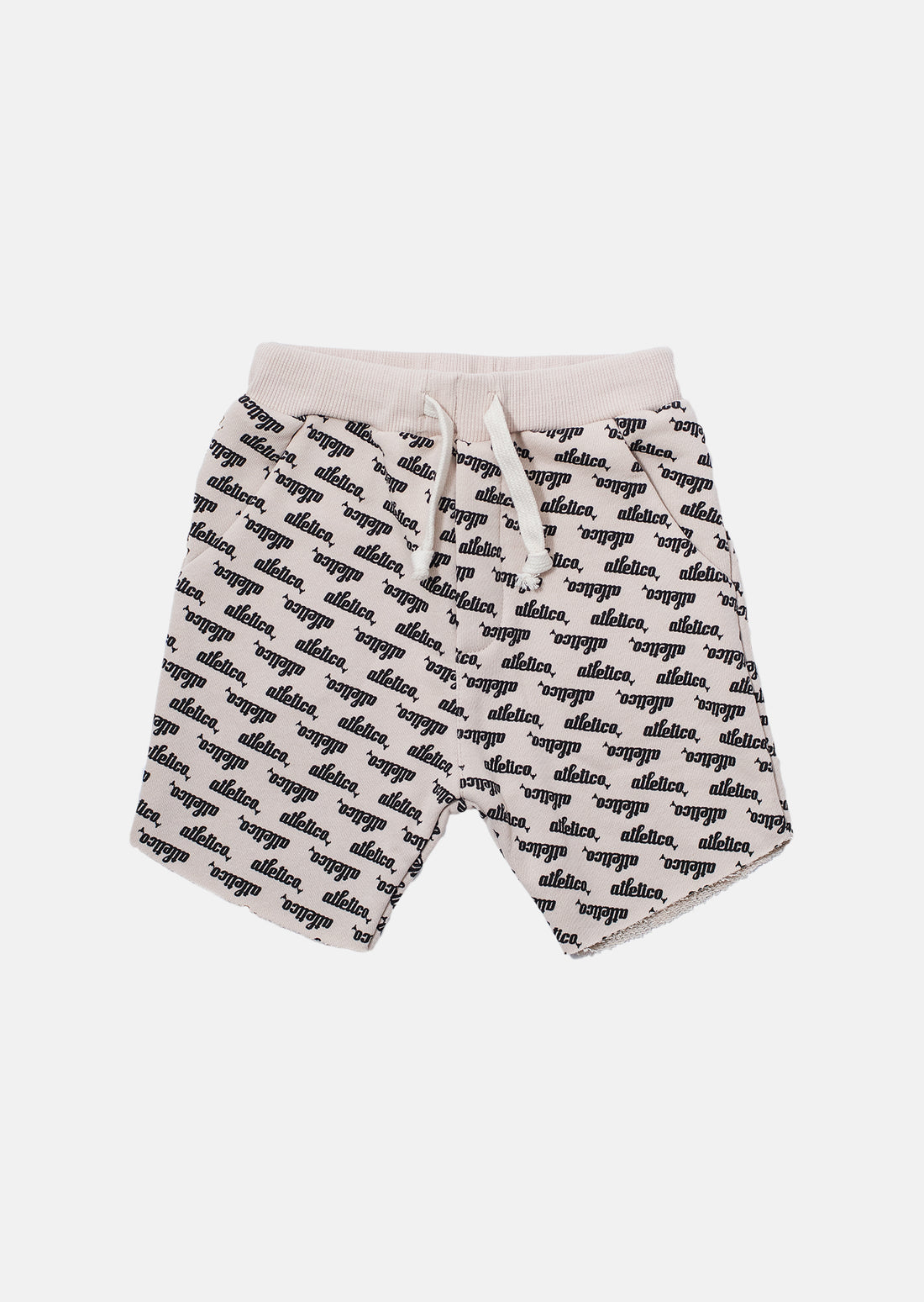 szorty dziecięce- ATLETICO SHORTS beige/black