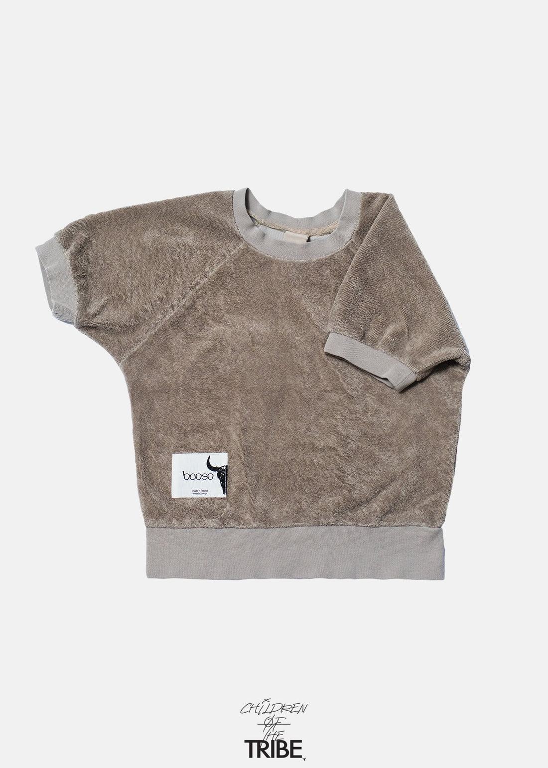 bluzka dziecięca- SHORT TERRY SWEATSHIRT beige