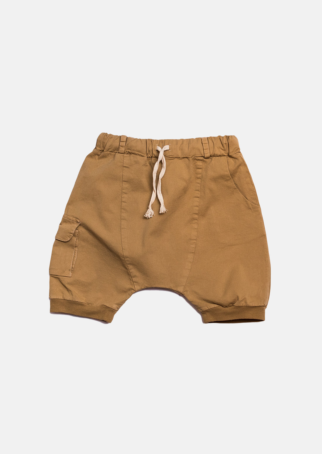 szorty dziecięce- POCKET SHORTS mustard