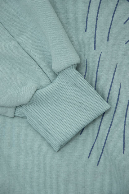 bluza dziecięca- WARM DOG SWEATSHIRT mint