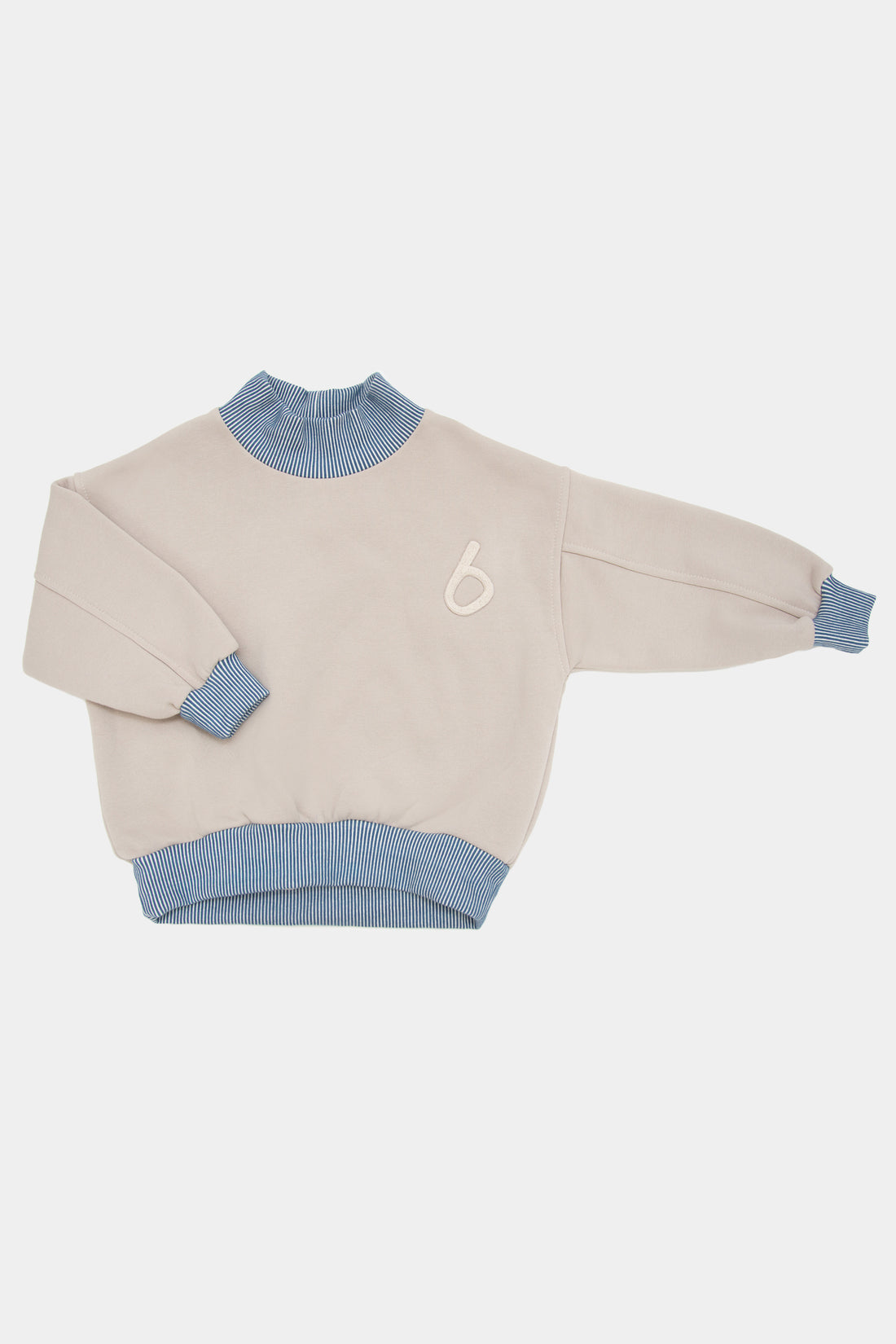 bluza dziecięca- GOLF SWEATSHIRT beige/blue