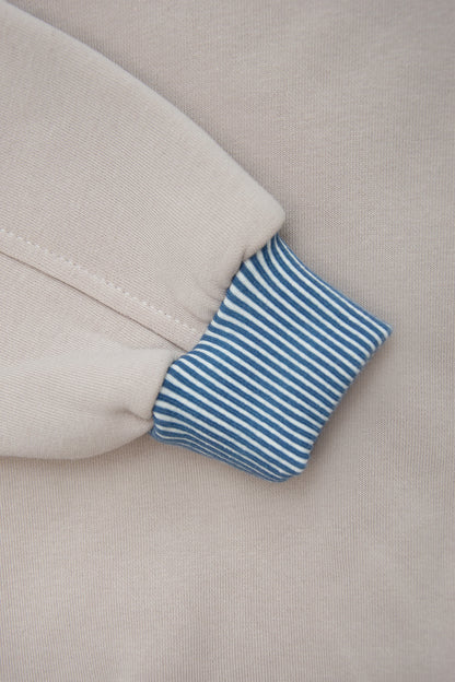 bluza dziecięca- GOLF SWEATSHIRT beige/blue