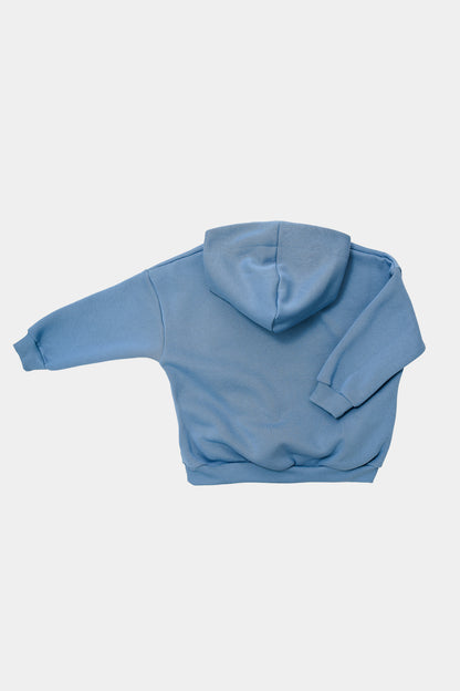 bluza dziecięca- WIDE HOODIE BLUE