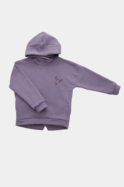 bluza dziecięca- SIMPLE WARM HOODIE plum