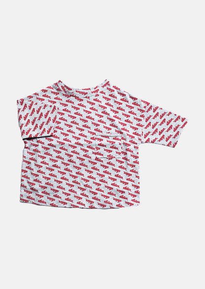 koszulka dziecięca - ATLETICO SHORT POCKET TEE gray/red