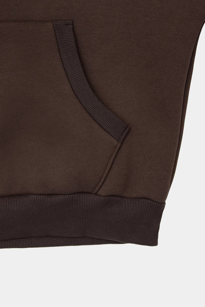 bluza dziecięca- WIDE WARM HOODIE brown