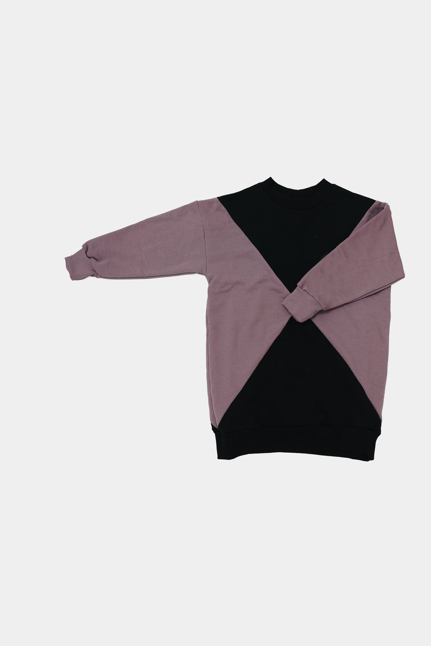 sukienka dziecięca-PANEL DRESS black/purple