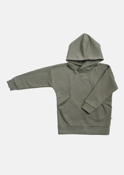 bluza dziecięca- POCKET WARM HOODIE khaki