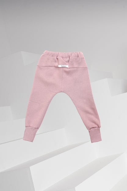 spodnie dziecięce -  WARM PANTS dusty pink