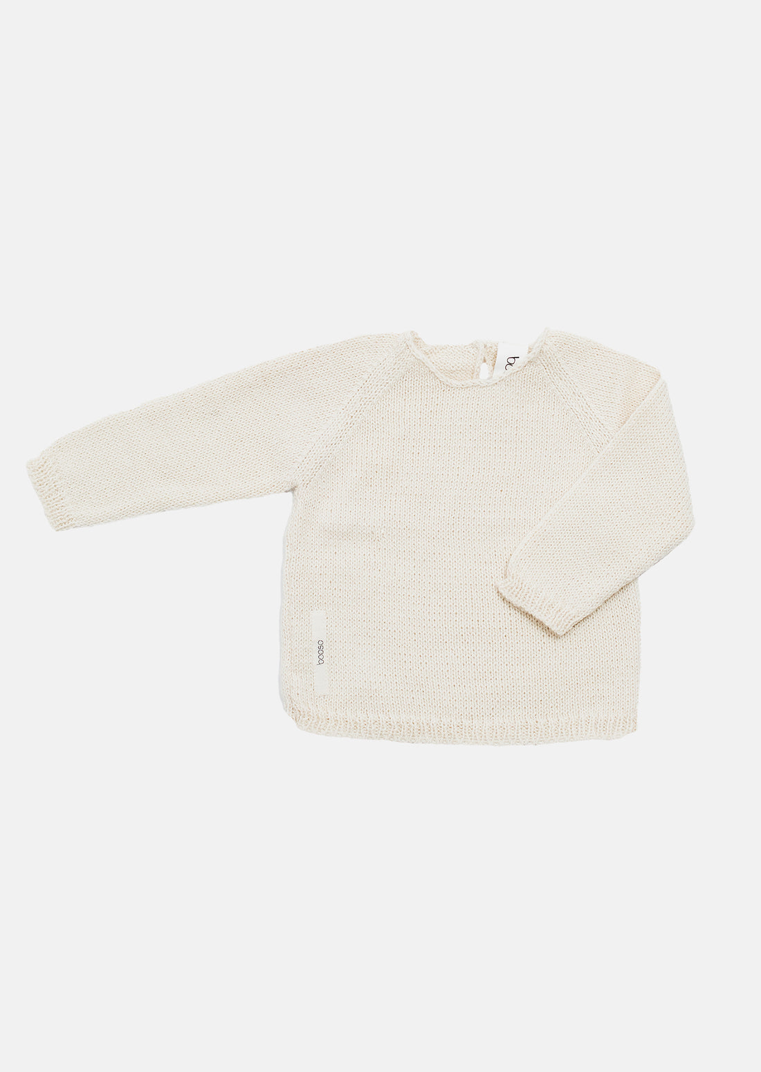 sweter dziecięcy- WOOL SWEATER ecru