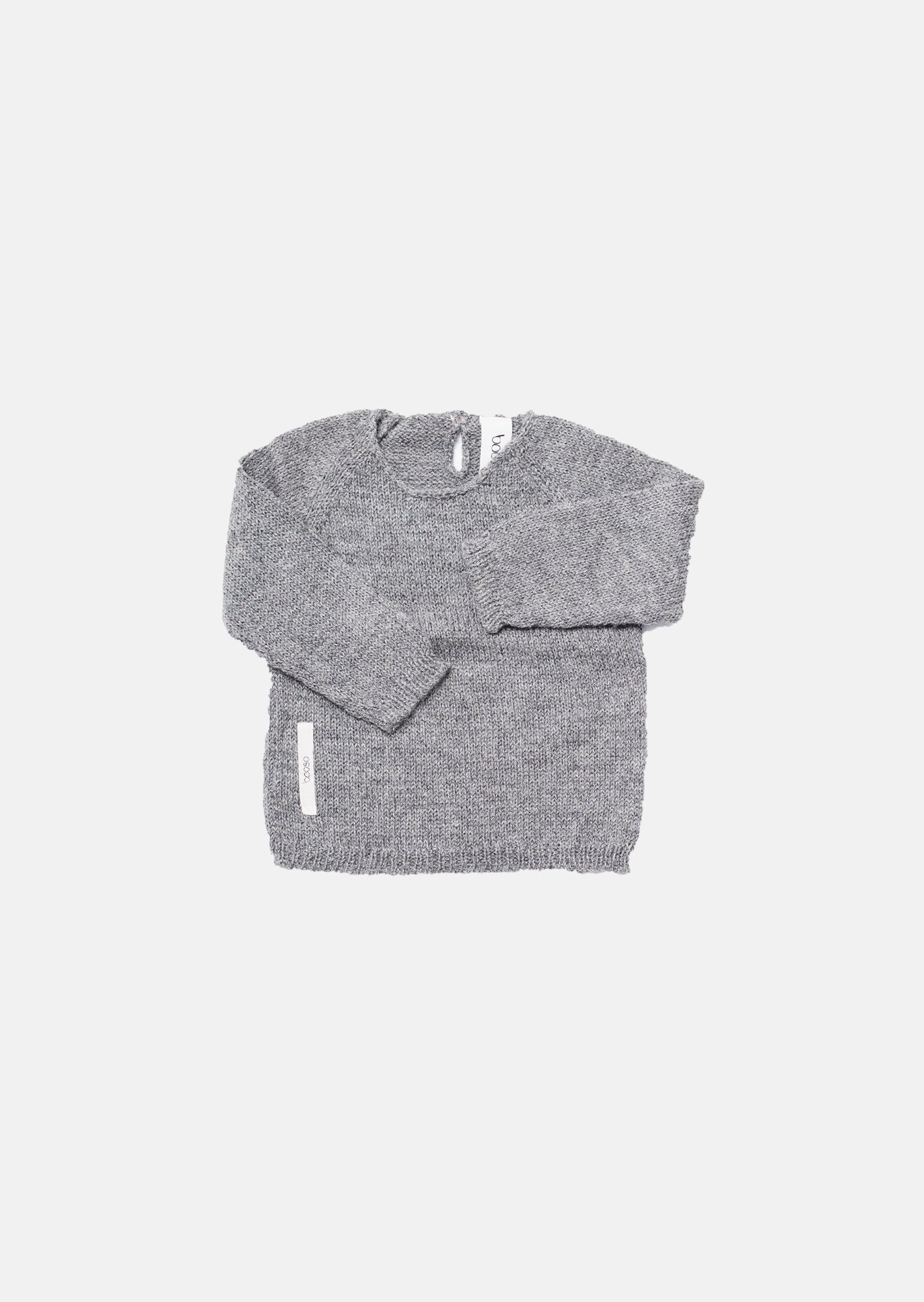 sweter dziecięcy- WOOL SWEATER dark gray