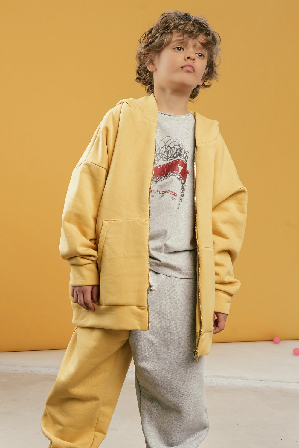 bluza dziecięca- WIDE ZIP BANANA HOODIE