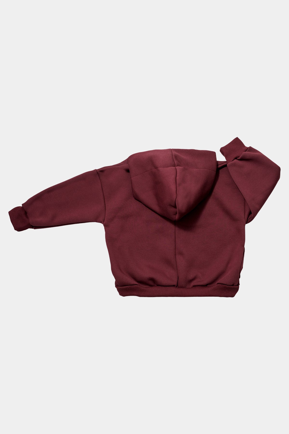 bluza dziecięca- WARM WIDE HOODIE burgund