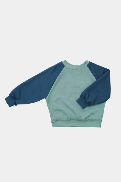 bluza dziecięca- DOUBLE MINT/NAVY SWEATSHIRT