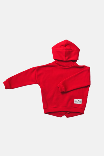 bluza dziecięca- WARM RED HOODIE red