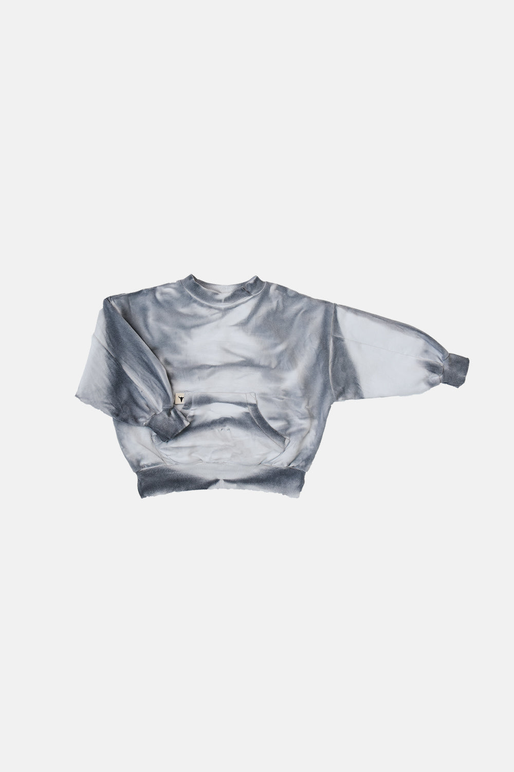 bluza dziecięca- TIEDYE BISON SWEATSHIRT gray/white