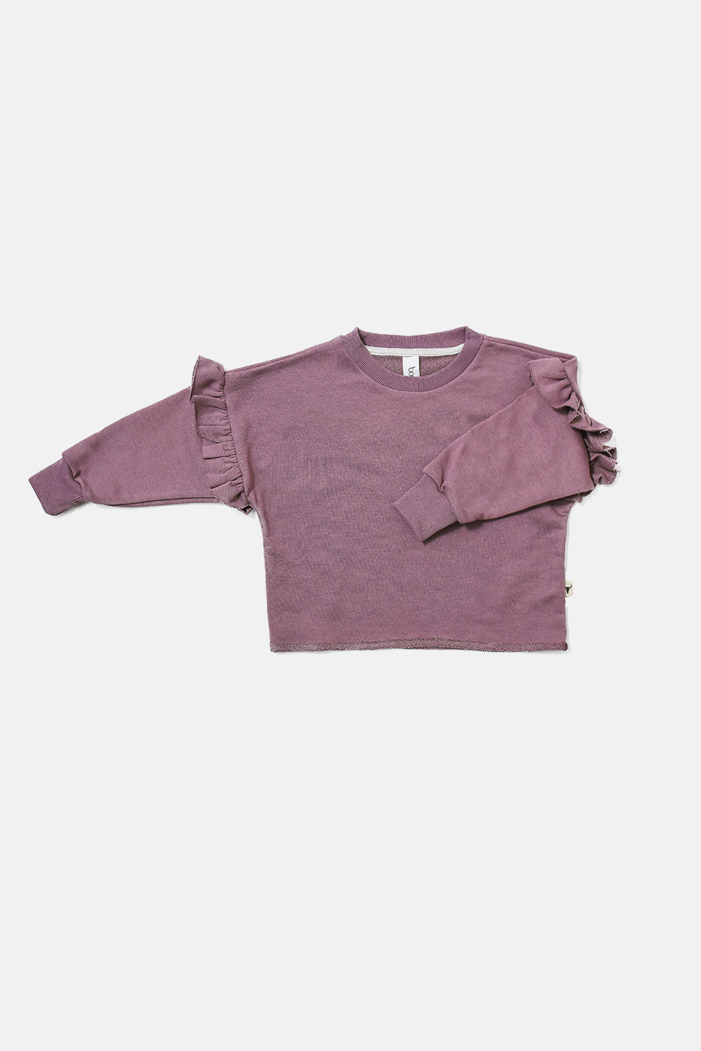 bluza dziecięca- PURPLE FRILL SWEATSHIRT purple