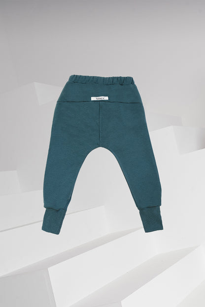 spodnie dziecięce -  WARM PANTS green