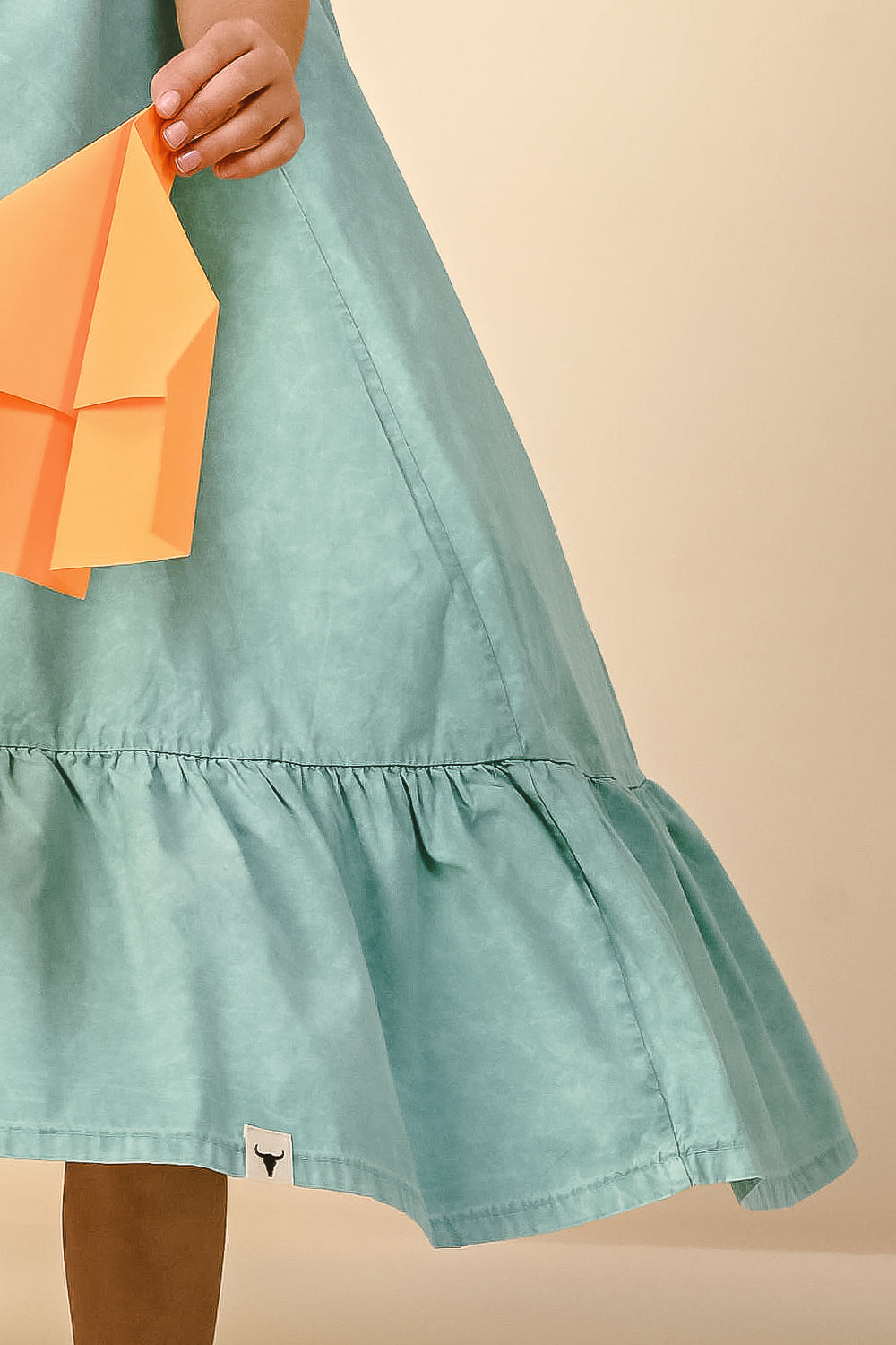 sukienka dziecięca- WAVE LONG DRESS mint