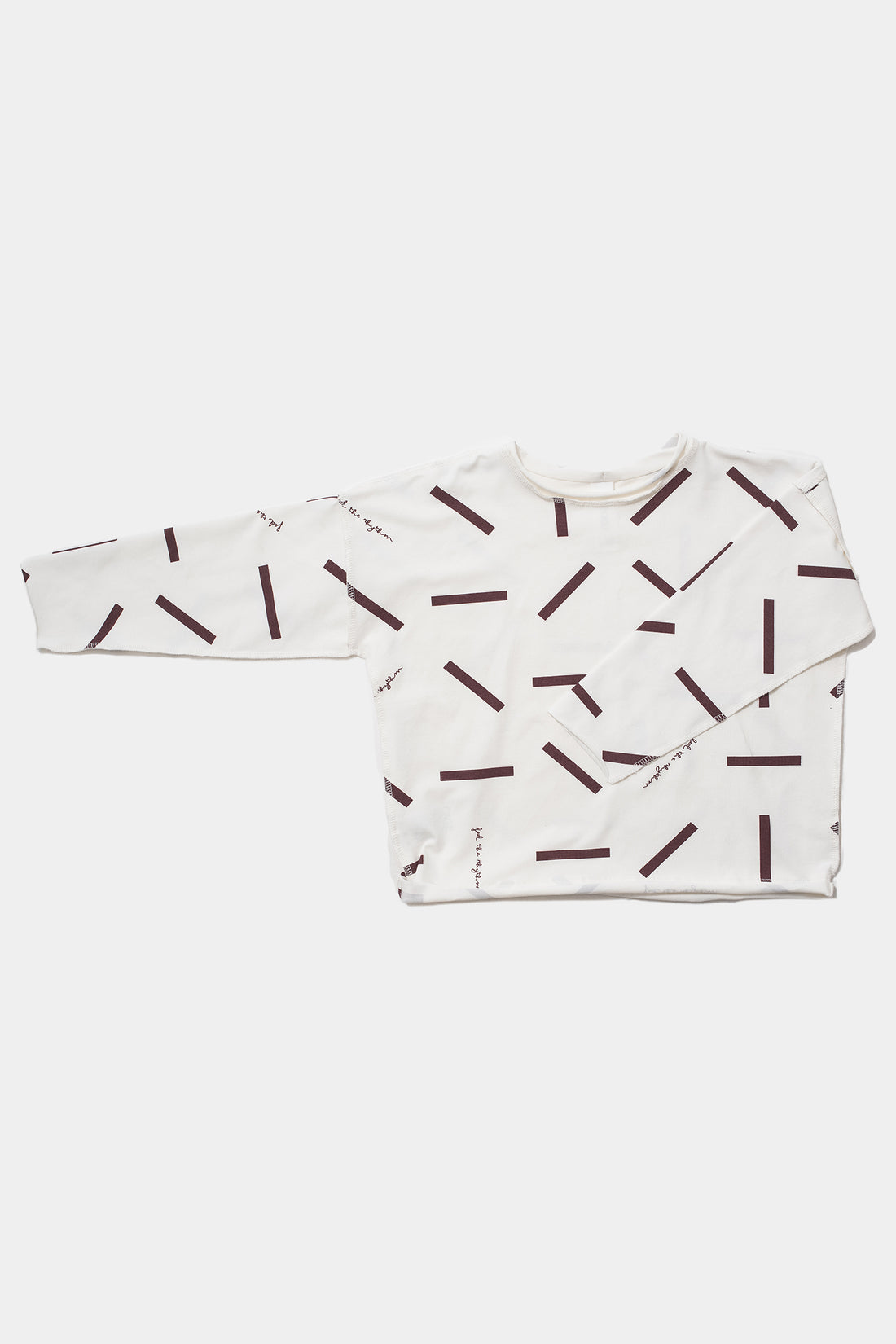 koszulka dziecięca- LONGSLEEVE FEEL ecru/burgund