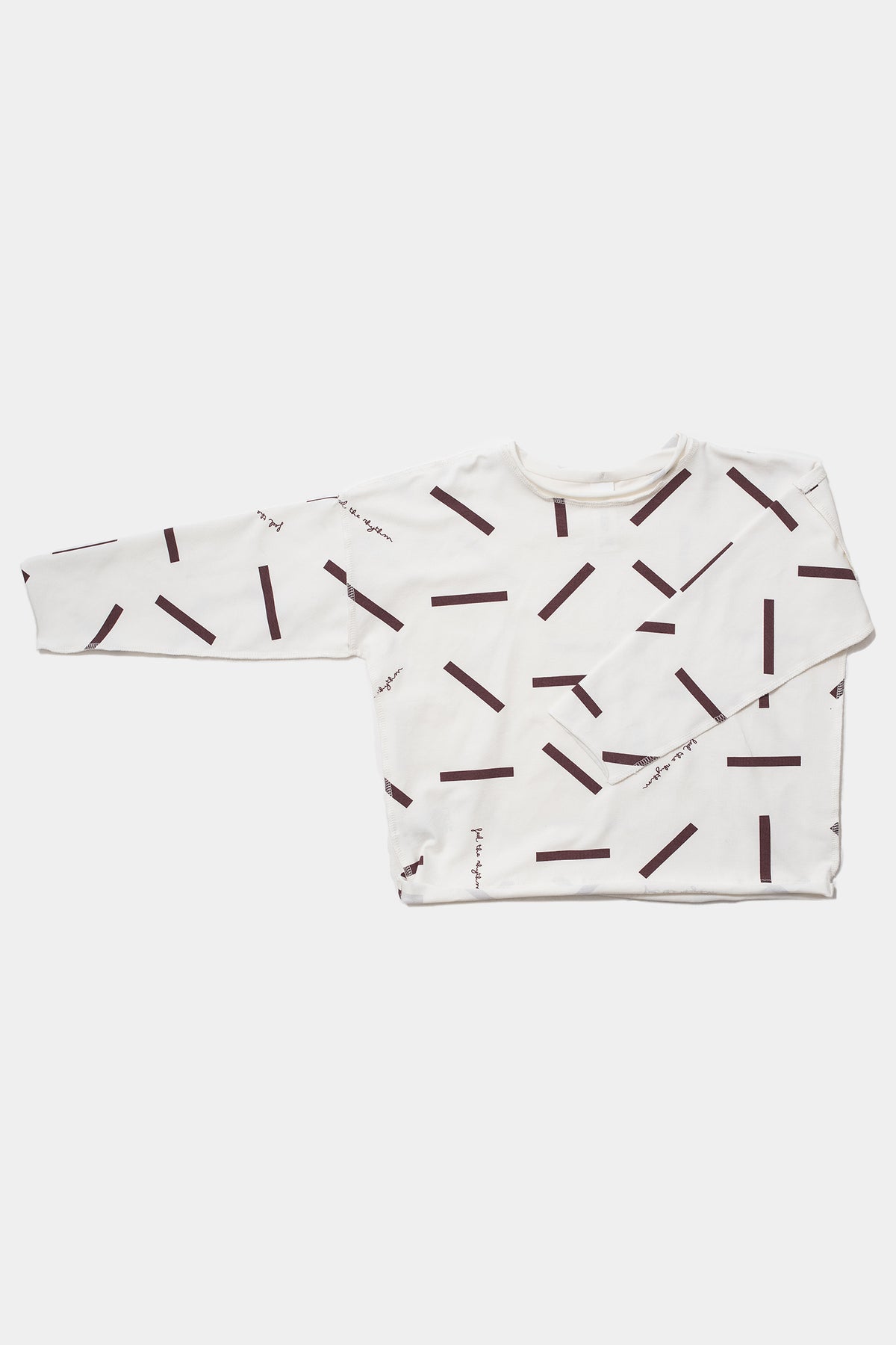 koszulka dziecięca- LONGSLEEVE FEEL ecru/burgund