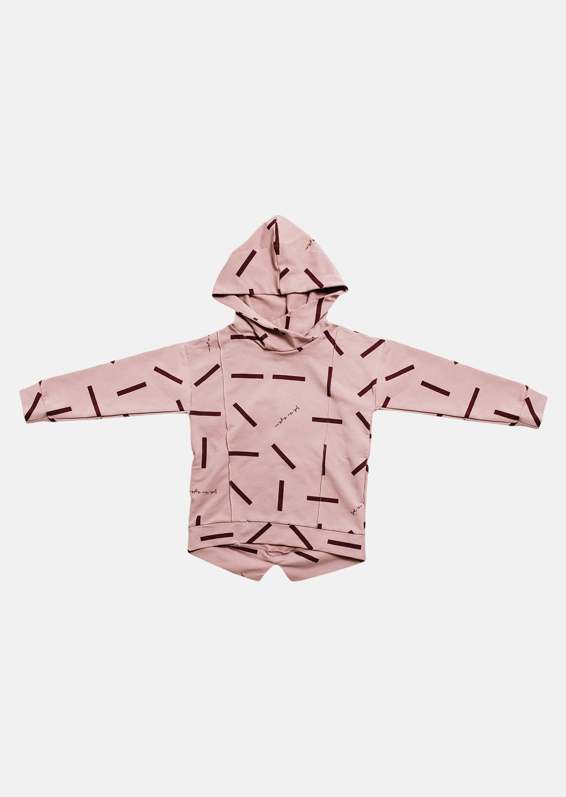 bluza dziecięca- RYTHM HOODIE pink/burgund