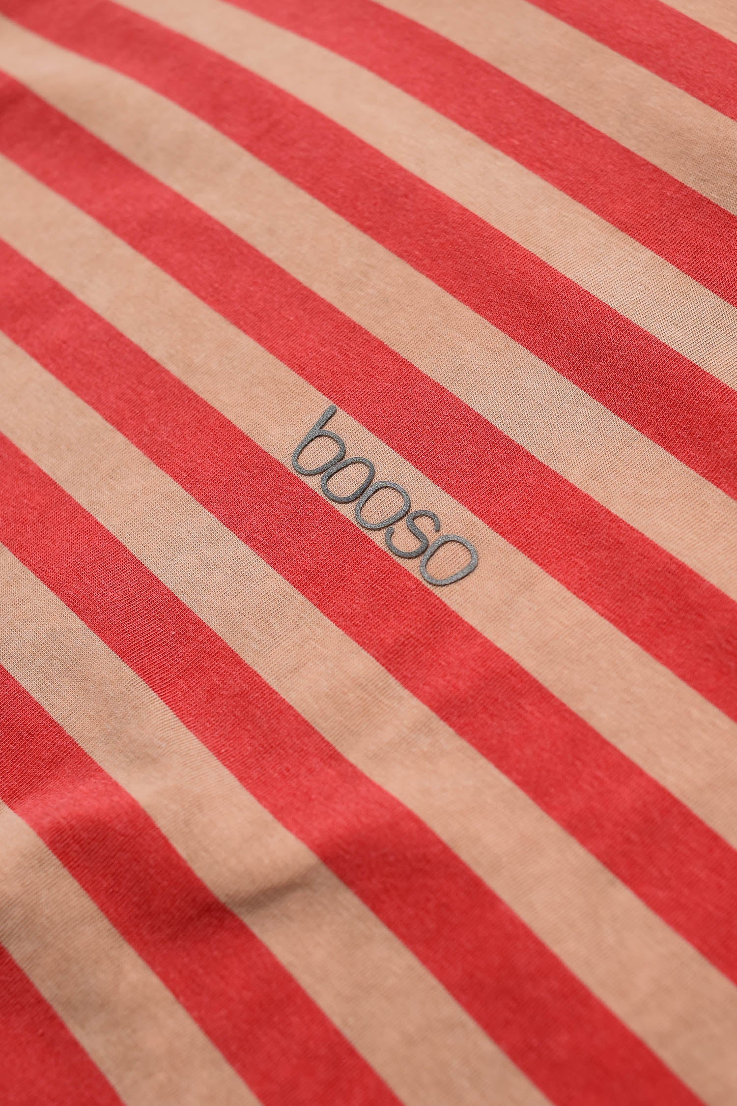 koszulka dziecięca- STRIPED TEE BEIGE/RED